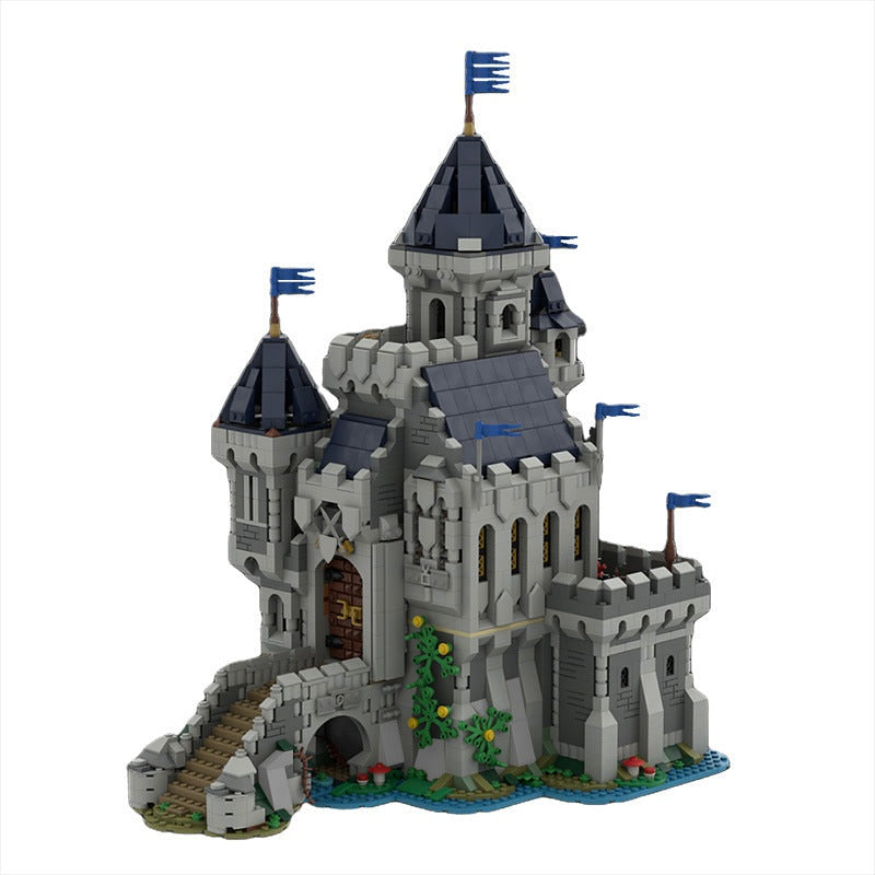 Black Falcon Knight's Castle MOC Building Kit | Medieval Fortress Model - 1