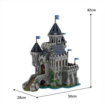 Black Falcon Knight's Castle MOC Building Kit | Medieval Fortress Model - 3