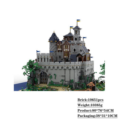 Black Falcon Royal Castle MOC Building Kit | Medieval Fortress Architecture - 4