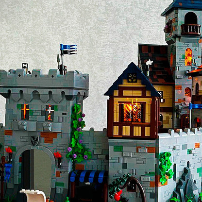 Black Falcon's Castle MOC Building Kit | Medieval Fortress Architecture Model - 2