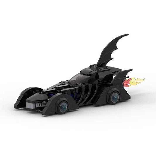 Black Gothic Winged Futuristic Car MOC Building Kit - 1
