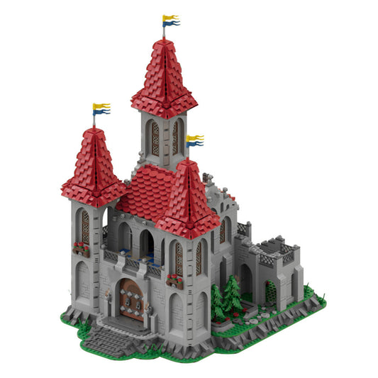 Black Knights Rose Castle Building Kit | LEGO-Compatible MOC - 1