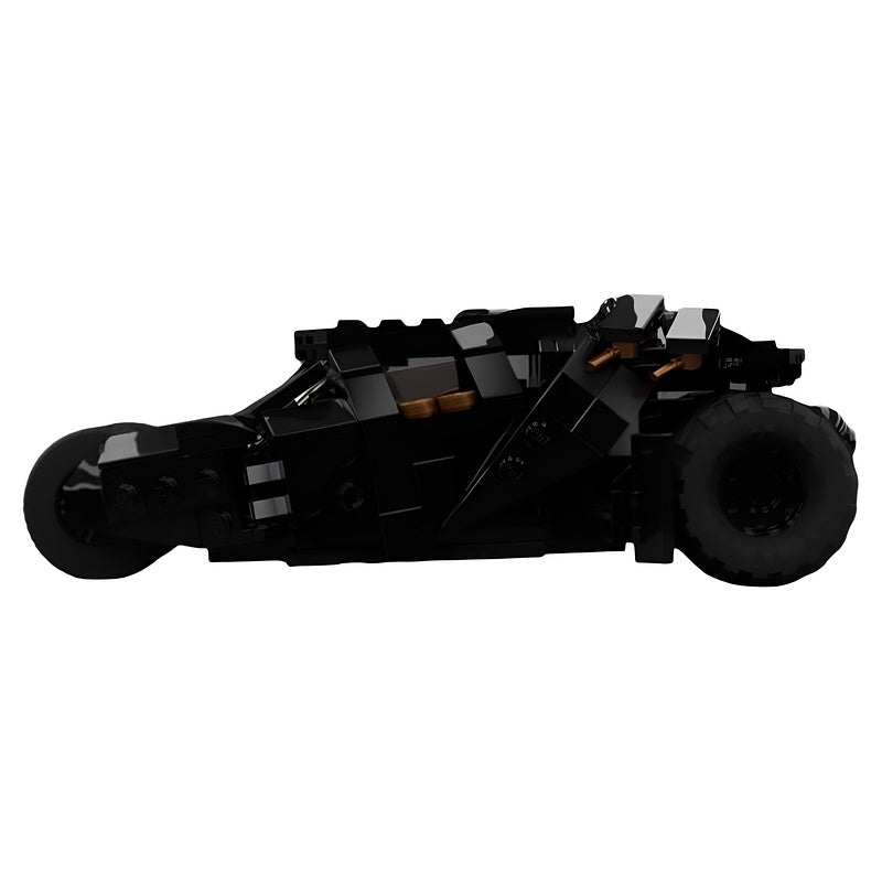 Black Six-Wheel Armored Pursuit Car MOC Building Kit - 3