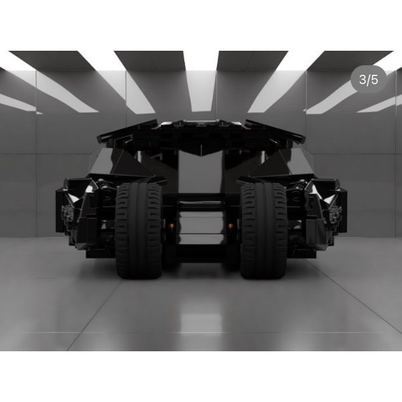 Black Six-Wheel Armored Pursuit Car MOC Building Kit - 5