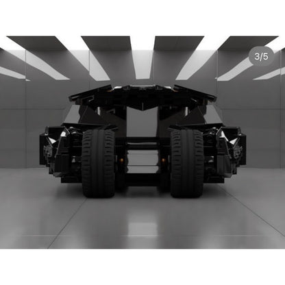 Black Six-Wheel Armored Pursuit Car MOC Building Kit - 5