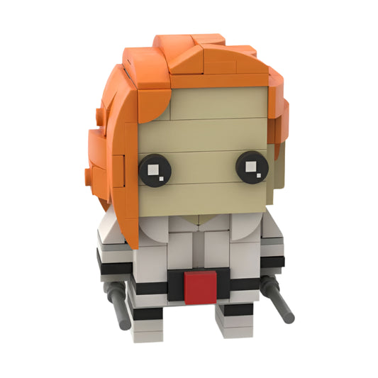 black widow brickheadz building set | lego-compatible marvel moc toy - 5