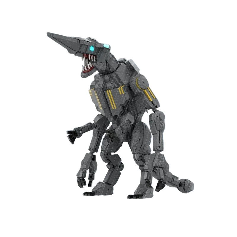 Blade-Head Giant Monster MOC Building Kit | 15-Inch Creature Figure - 1