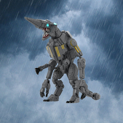 Blade-Head Giant Monster MOC Building Kit | 15-Inch Creature Figure - 3
