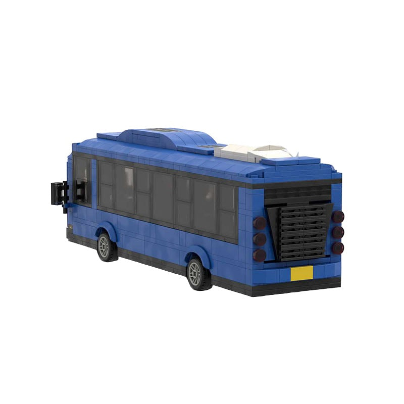 Blue Bus MOC Building Kit | Realistic City Vehicle Model - 2