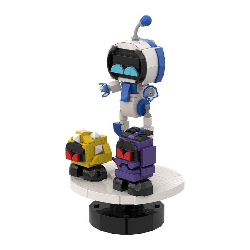 Blue-Eyed Antenna Robot MOC Building Kit | Mini Bot Display - 5