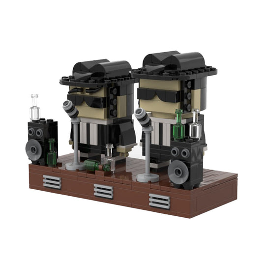 blues brothers brickheadz building set | moc-150114 - 1