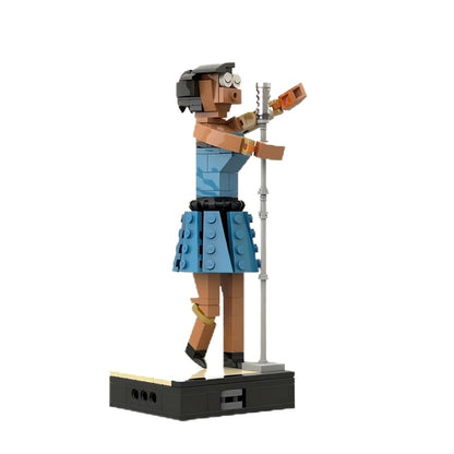 Blues Singer MOC Character Figure Building Kit | Jazz Music Display Model - 2