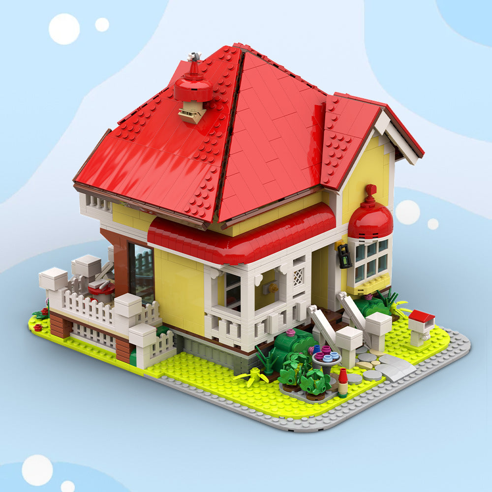 bluey house building kit | lego compatible moc - 1