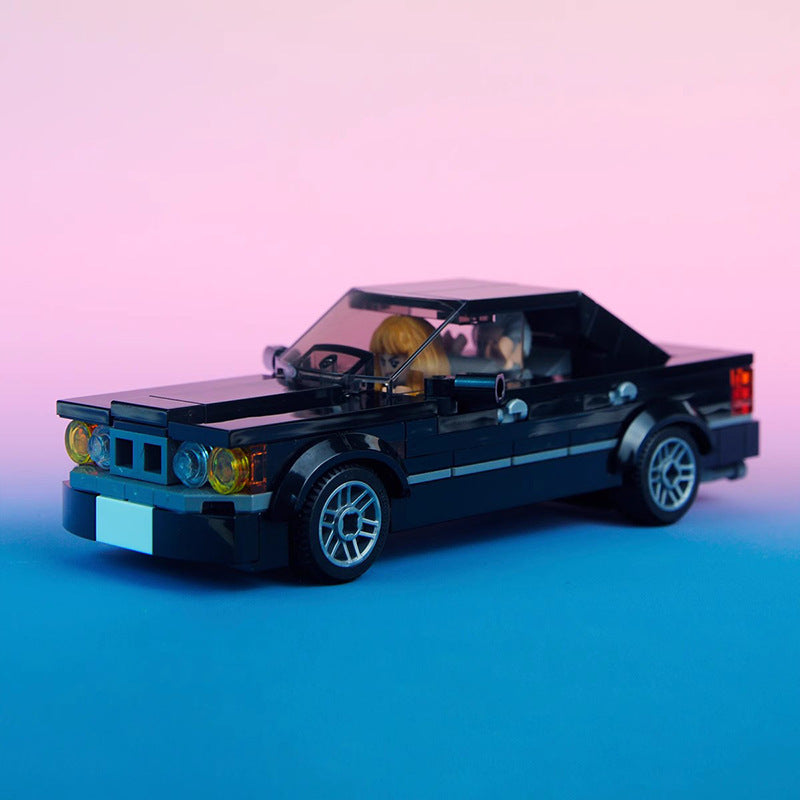 bmw m5 e34 black building set | moc-113659 - 2
