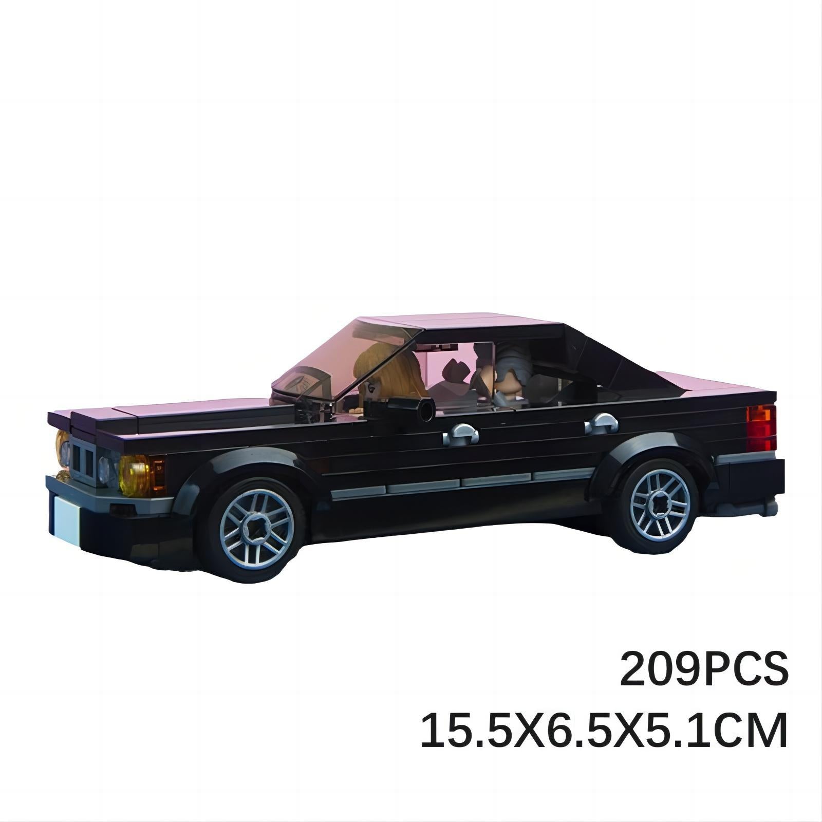 bmw m5 e34 black building set | moc-113659 - 6