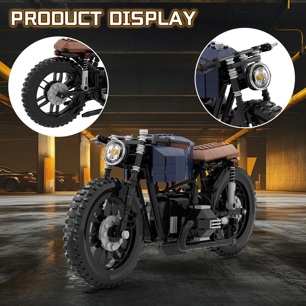 bmw r100 classic motorcycle building kit | lego compatible moc - 1