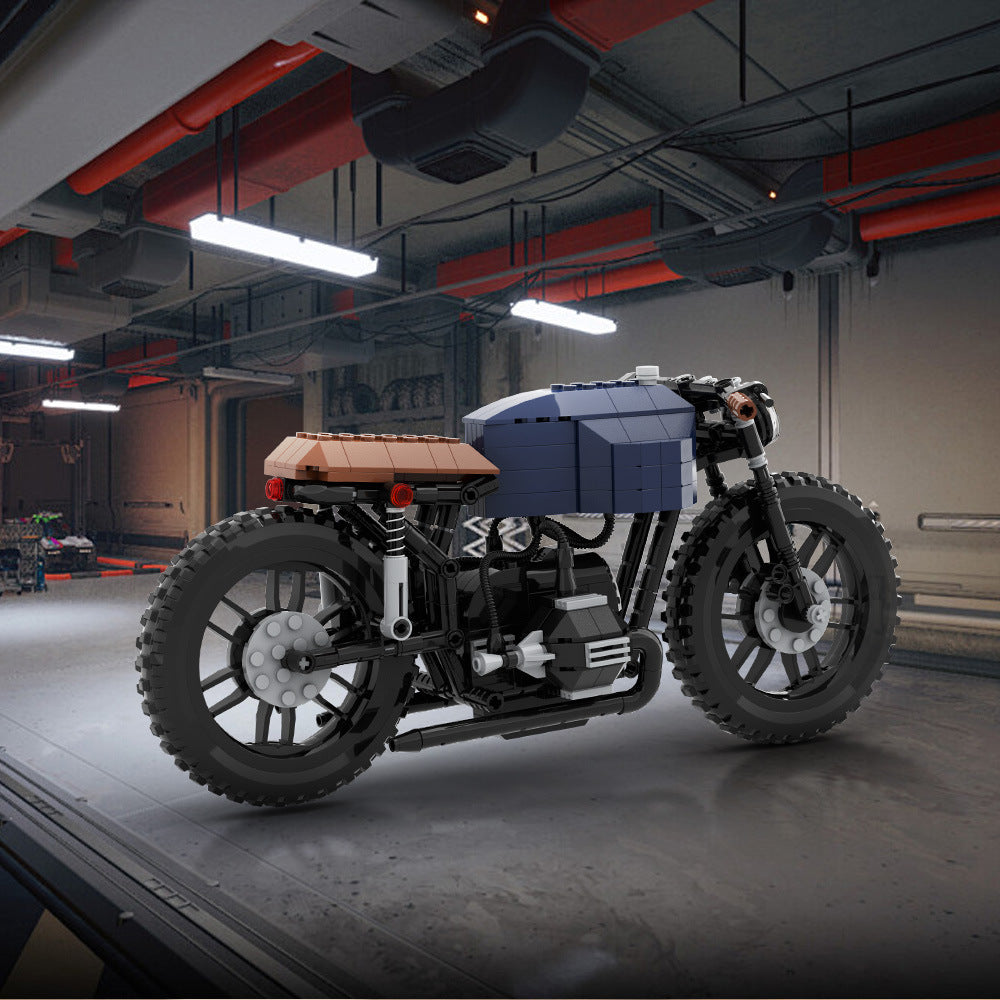 bmw r100 classic motorcycle building kit | lego compatible moc - 3