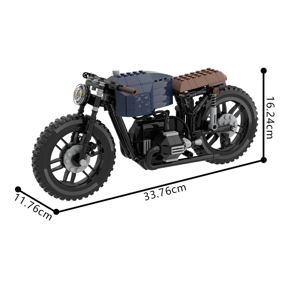 bmw r100 classic motorcycle building kit | lego compatible moc - 4