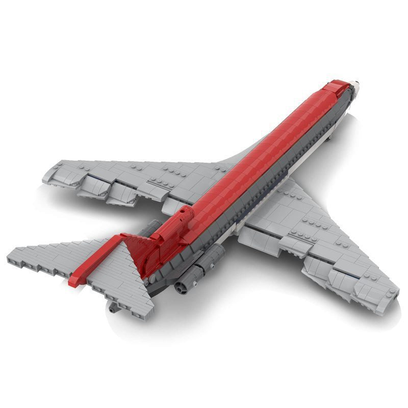 boeing 727 jetliner building set | 1:80 scale | moc-104579 - 2