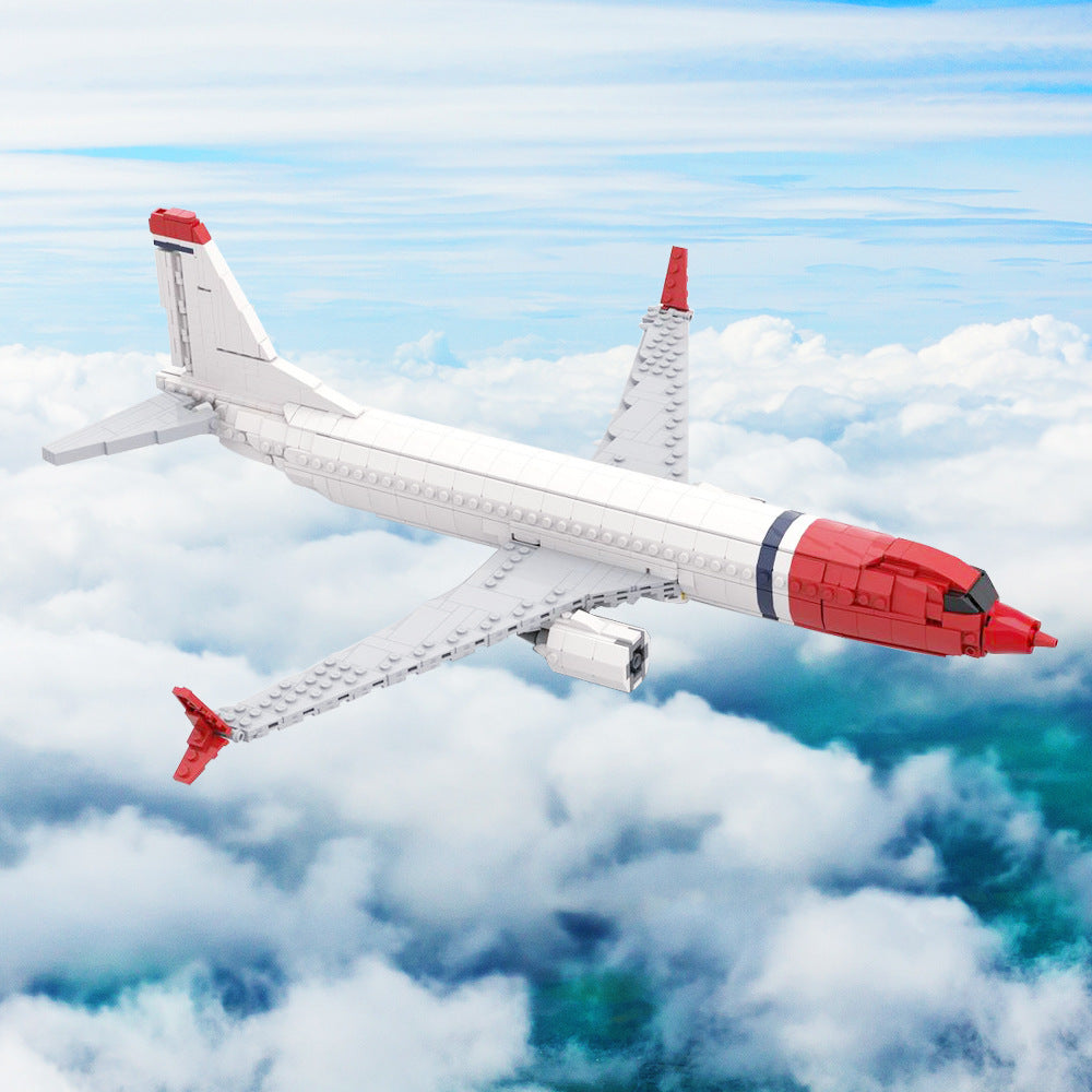 boeing 737 norwegian air shuttle building set | moc-130230 - 1