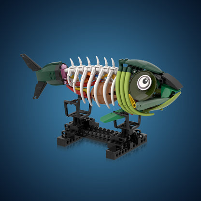 bone fish building set | lego compatible - 1