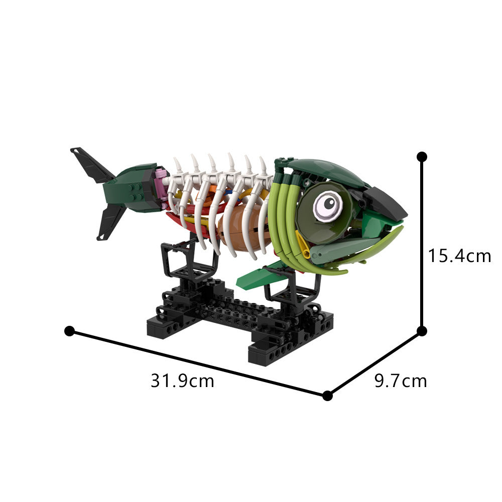 bone fish building set | lego compatible - 4