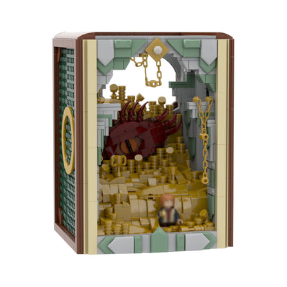 book nook smaug building set | lotr | moc-222251 - 5
