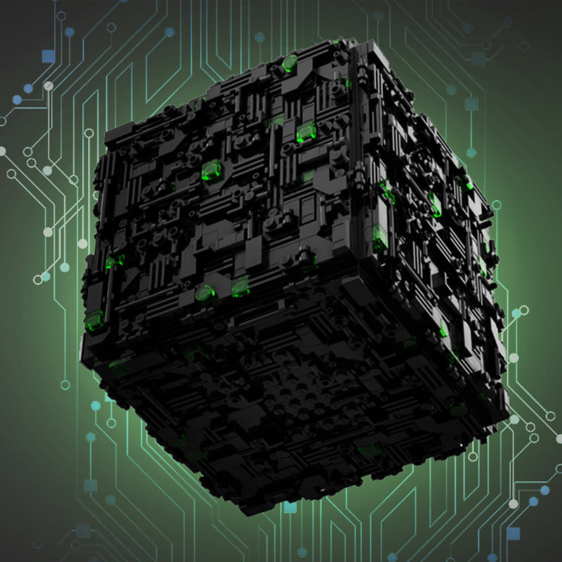 borg cube building set | star trek | moc-112646 - 1