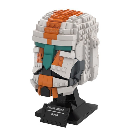 boss - delta squad helmet building set | star wars | moc-83563 - 3