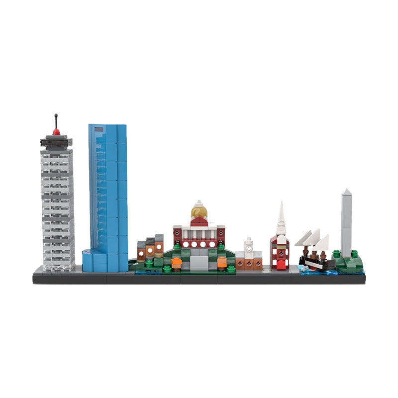 Boston skyline Building Kit | LEGO-Compatible MOC - 1