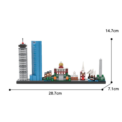 Boston skyline Building Kit | LEGO-Compatible MOC - 2