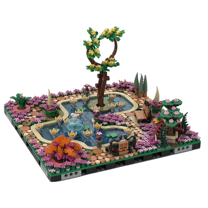 Botanical Park MOC Garden Pond & Fountain Building Kit - 1