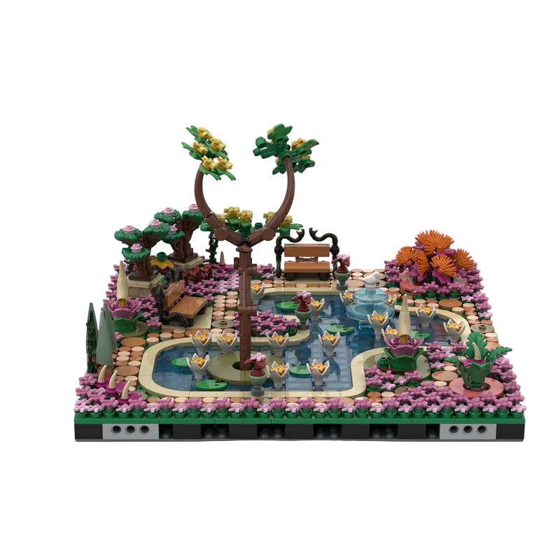 Botanical Park MOC Garden Pond & Fountain Building Kit - 3