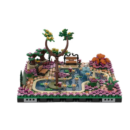 Botanical Park MOC Garden Pond & Fountain Building Kit - 3