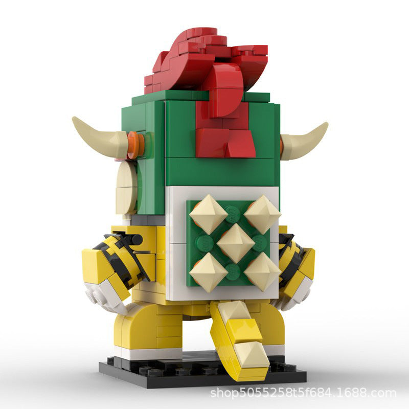 bowser brickheadz building set | super mario | moc-65527 - 3