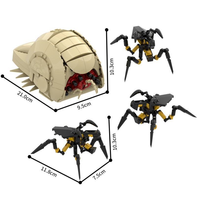 brain worm building kit | starship troopers | lego compatible moc - 3