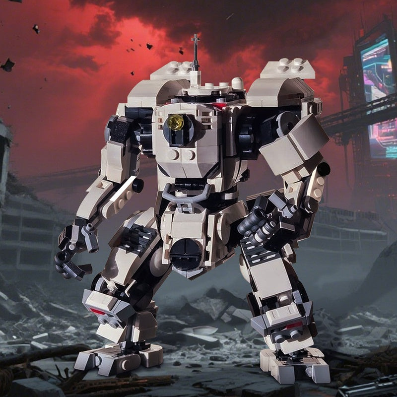 Brawler Heavy Mecha Titan Concept Combat Robot Building Kit | LEGO-Compatible MOC - 3