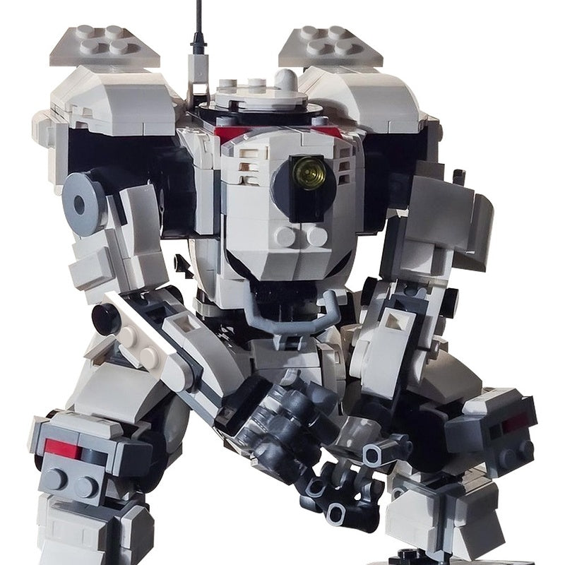 Brawler Heavy Mecha Titan Concept Combat Robot Building Kit | LEGO-Compatible MOC - 4