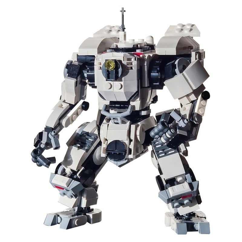 Brawler Heavy Mecha Titan Concept Combat Robot Building Kit | LEGO-Compatible MOC - 5