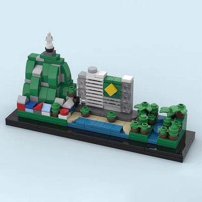 Brazil Skyline MOC Building Kit | City Architecture Display Model - 2