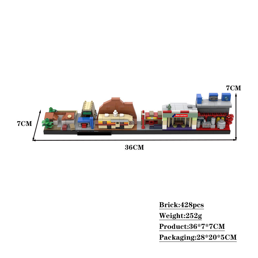 breaking bad skyline architecture building set | moc-20217 - 4