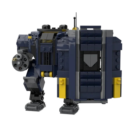 Breakthrough Shield & Rotary Cannon Combat Mech MOC Building Kit - 1