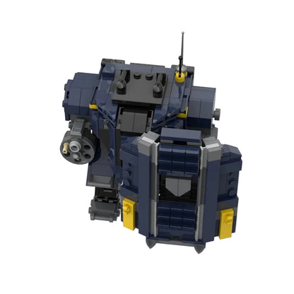 Breakthrough Shield & Rotary Cannon Combat Mech MOC Building Kit - 6
