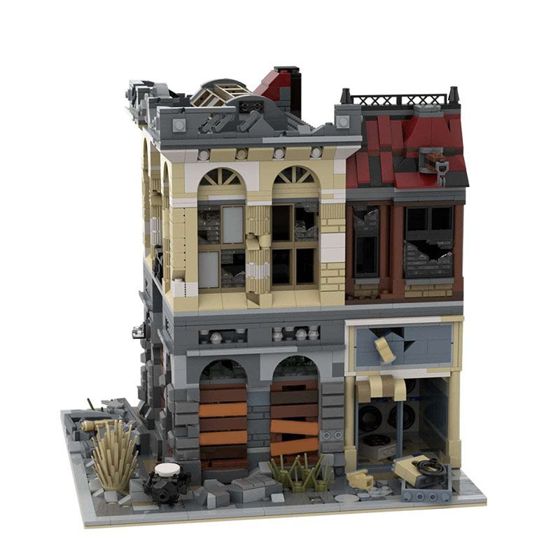 brick bank building set | apocalypse version | moc-41175 - 3
