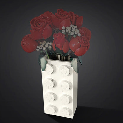 Brick Vase MOC Building Kit | Decorative Modern Vase Display Model - 2