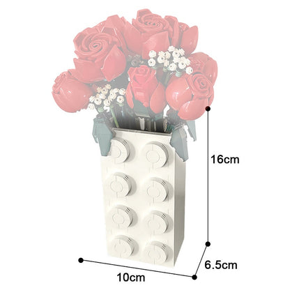 Brick Vase MOC Building Kit | Decorative Modern Vase Display Model - 3