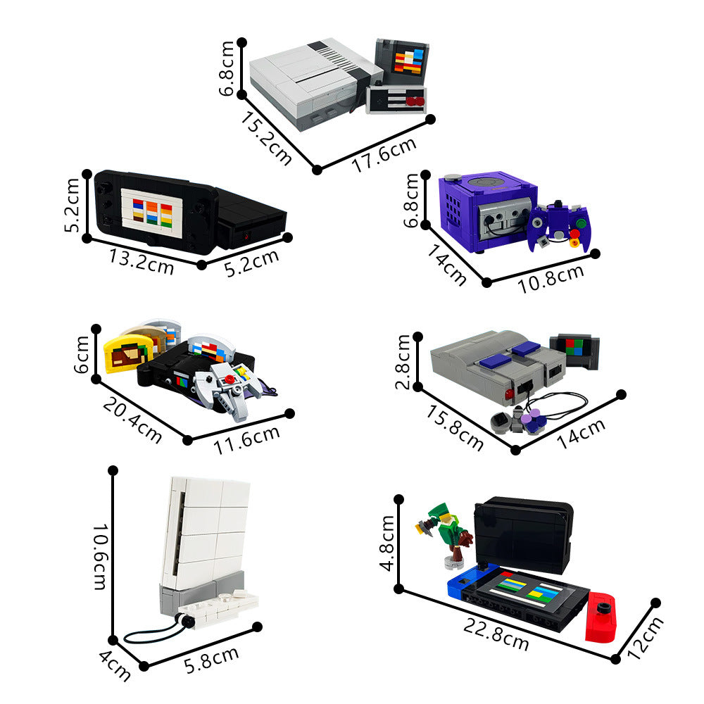 bricktendo home console pack building set | moc-220709 - 4