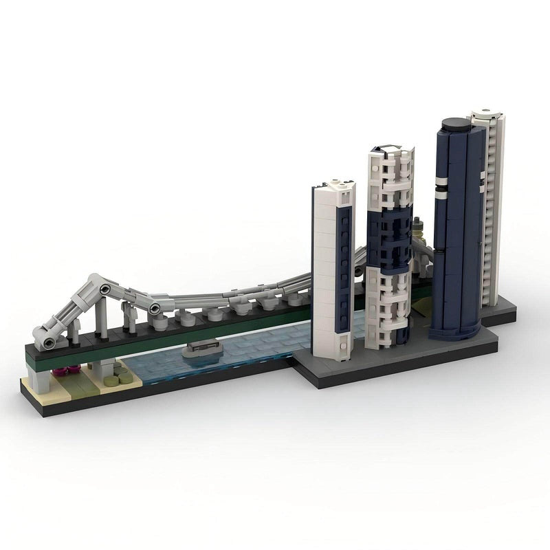 Brisbane Skyline Building Kit | LEGO-Compatible MOC - 4