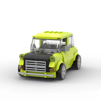 British Comedy Retro Mini Car Building Kit | LEGO-Compatible MOC - 2