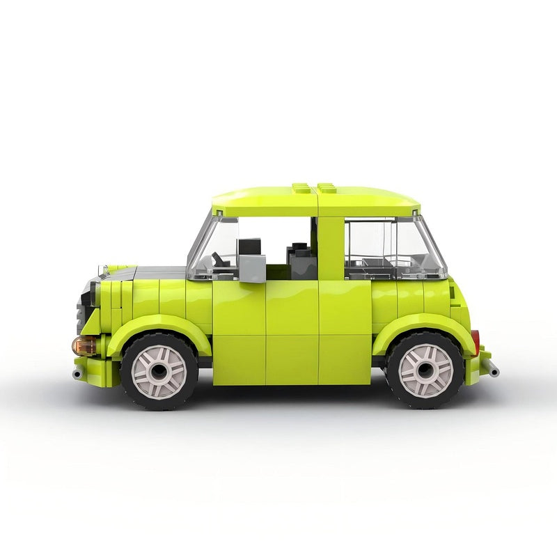 British Comedy Retro Mini Car Building Kit | LEGO-Compatible MOC - 3